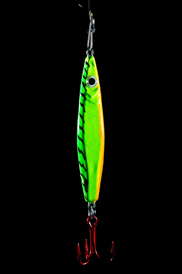 fire tiger fishing lure 2 oz FIRE TIGER SUPER GLOW – Jonah Jigs